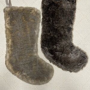 Cozy Faux Fur Stockings Set